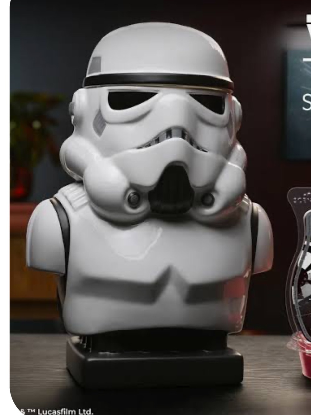 Star Wars White Stormtrooper Helmet Bust Cookie Jar